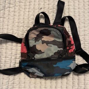 lululemon athletica Camo Backpack in Black, Blue, and Pink